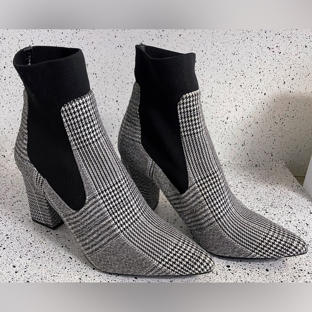 Steve Madden Richter Black Plaid boots size 11M New never worn